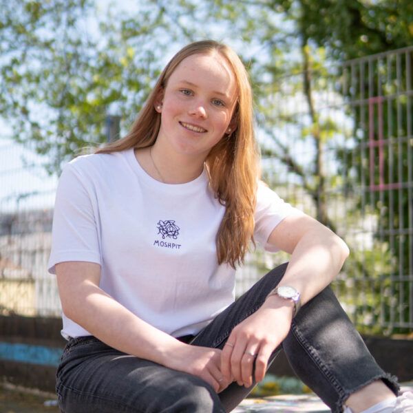 Moshpit T-Shirt by <a href="https://artists.schwupp.cool/@anuschka" style="color:#e288a0;text-decoration: underline;">Anuschka</a>