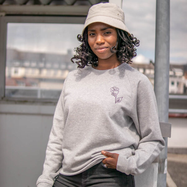 ROSE Sweatshirt by <a href="https://artists.schwupp.cool/@mouna" style="color:#e288a0;text-decoration: underline;">Mouna</a>